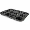 Teglia Antiaderente 12 Stampi in Acciaio Muffin e Cupcake