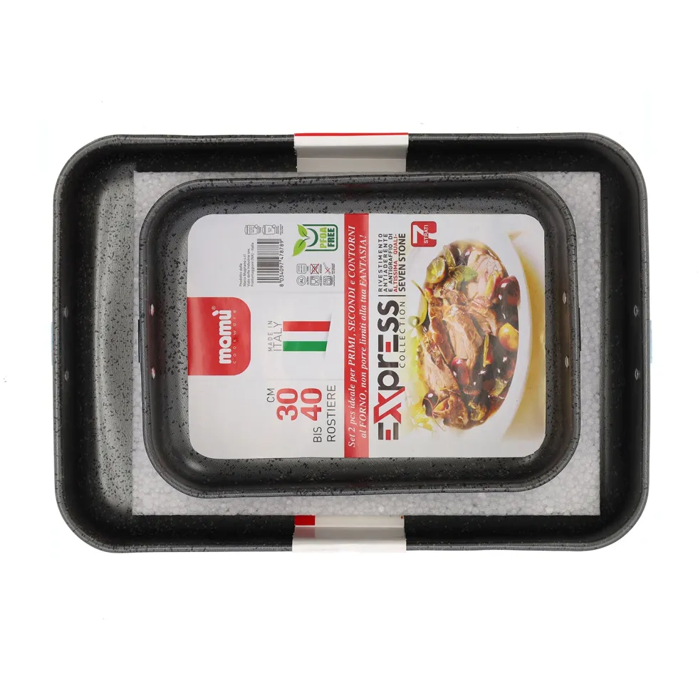 Teglia da forno Rostiere set 2 pezzi Linea Express 30/40 cm