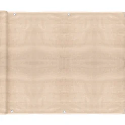 Telo frangivista beige per balcone e ringhiera h85x500cm
