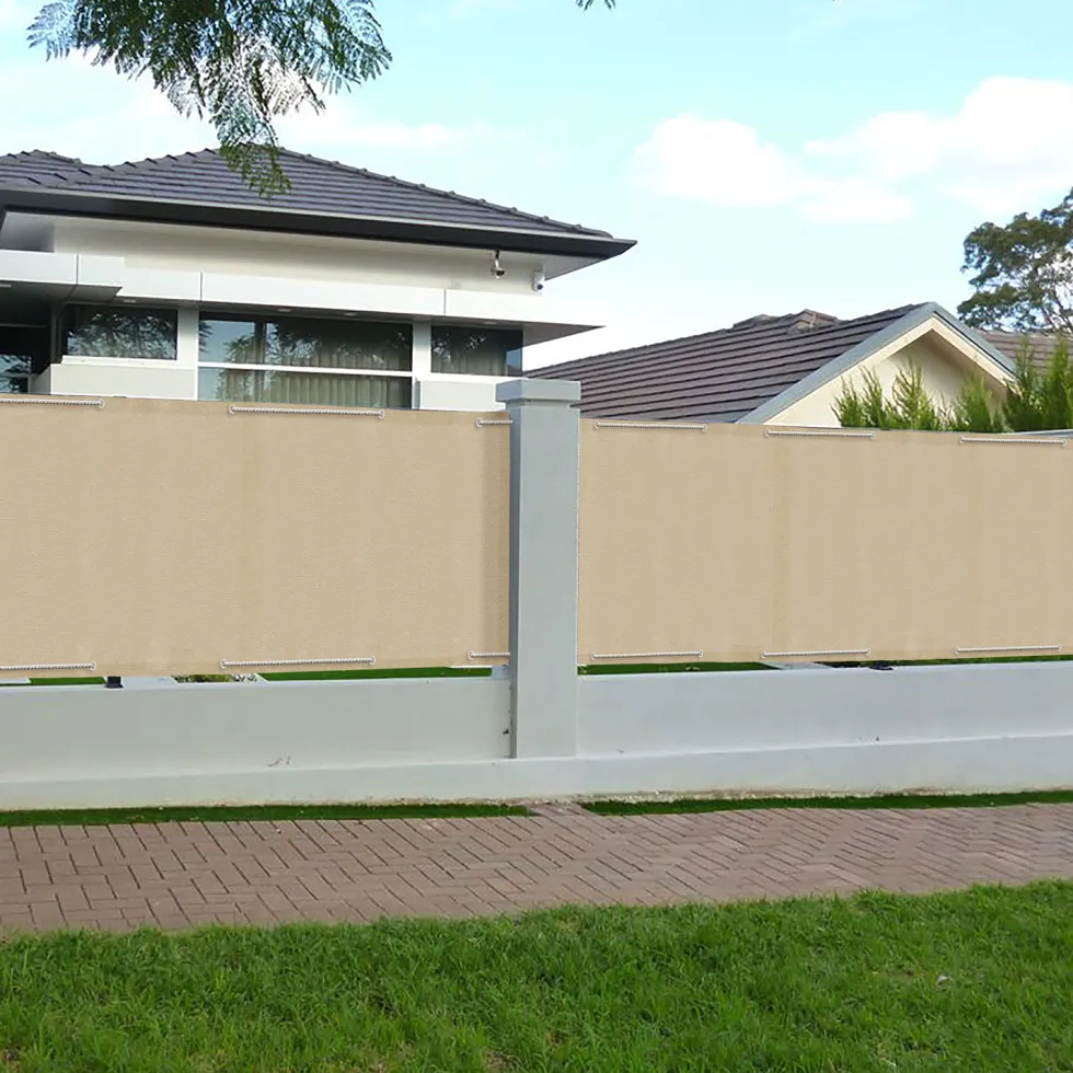 Telo frangivista beige per balcone e ringhiera h85x500cm