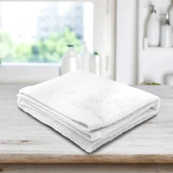 Telo in cotone Bianco Spugna Melodia 90x140 cm