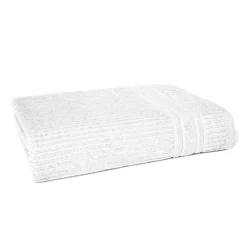Telo in cotone Bianco Spugna Stripe 100x150 cm