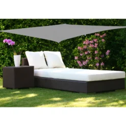 Telo ombreggiante Vela da giardino quadrata Grigio 3x3 metri