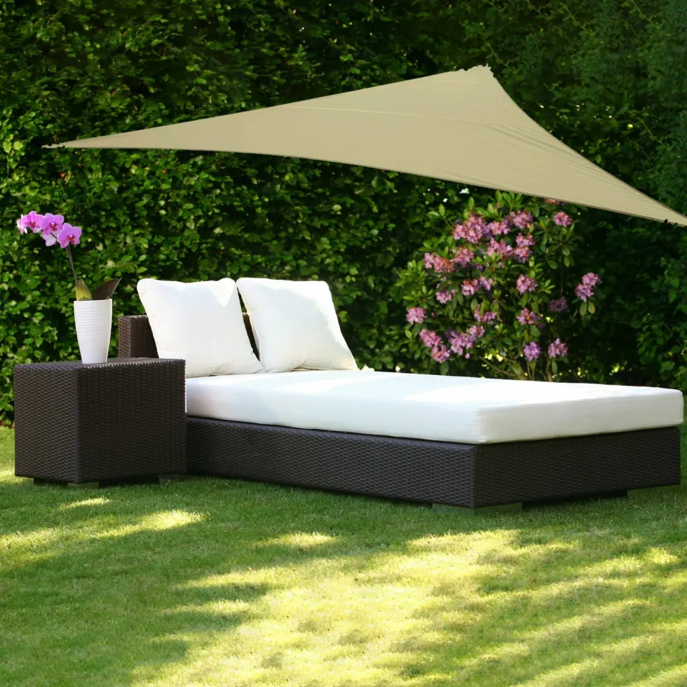 Telo ombreggiante Vela da giardino triangolare Ècru 3,6x3,6x3,6 metri
