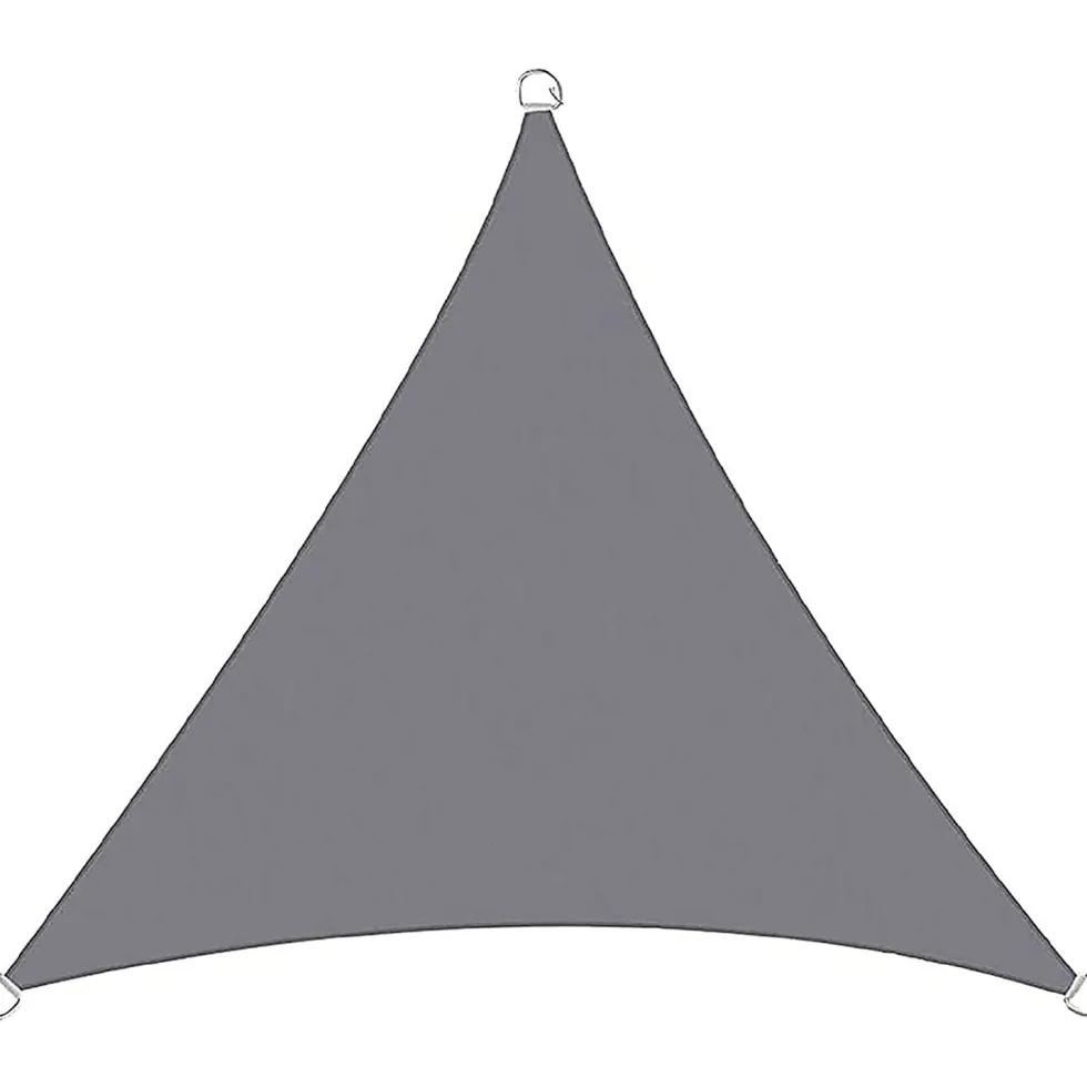 Telo ombreggiante Vela da giardino triangolare Grigio 3x3x3 metri