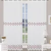 Tenda Agata con ricamo coppia 2 pezzi 70x150 cm