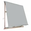 Tenda da sole Milos a caduta avvolgibile con braccetti colore grigio
