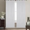 Tenda Jerry in Tessuto Jacquard Bianco 140x280 cm