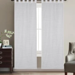 Tenda Jerry in Tessuto Jacquard Bianco 140x280 cm