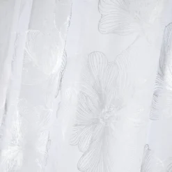 Tenda Leonce con motivo floreale argento h260x140 cm