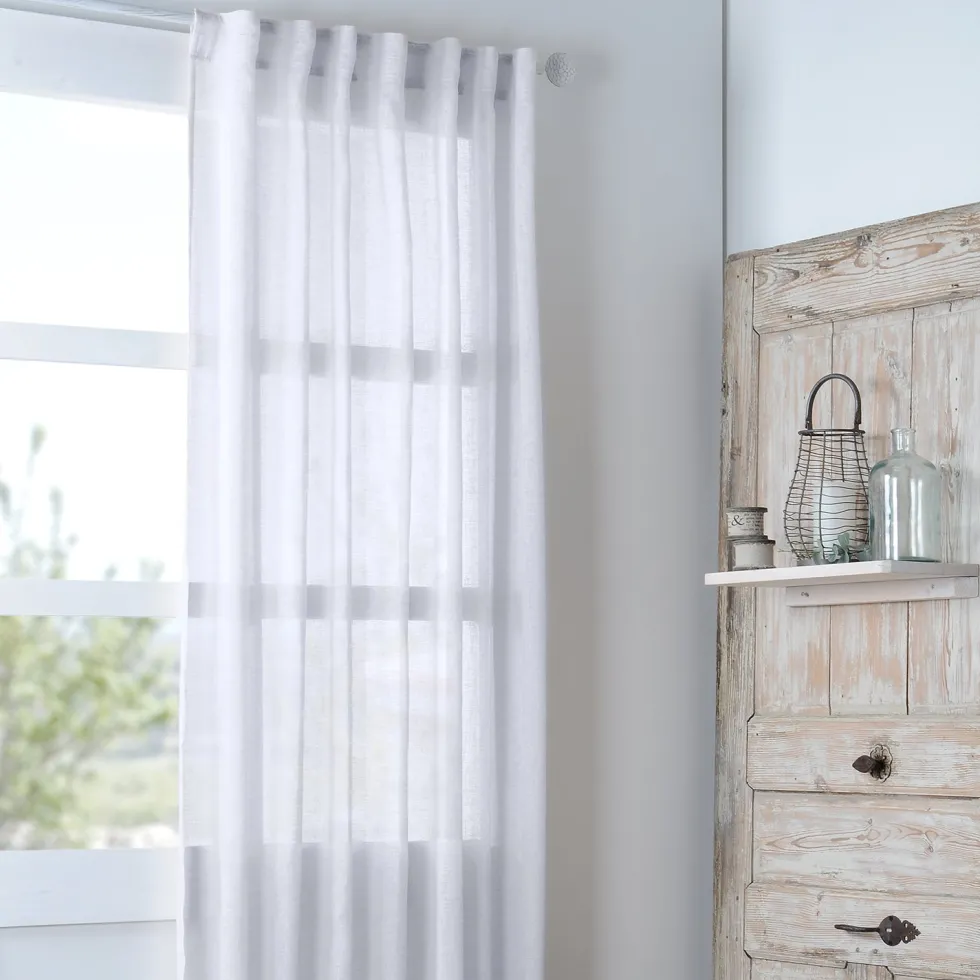 Tenda Madrid Voile Bianca Linea Lovely Casa 140x280 cm