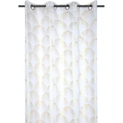Tenda Maldive Voile Motivo Esotico Oro Linea Lovely Casa 140x260 cm