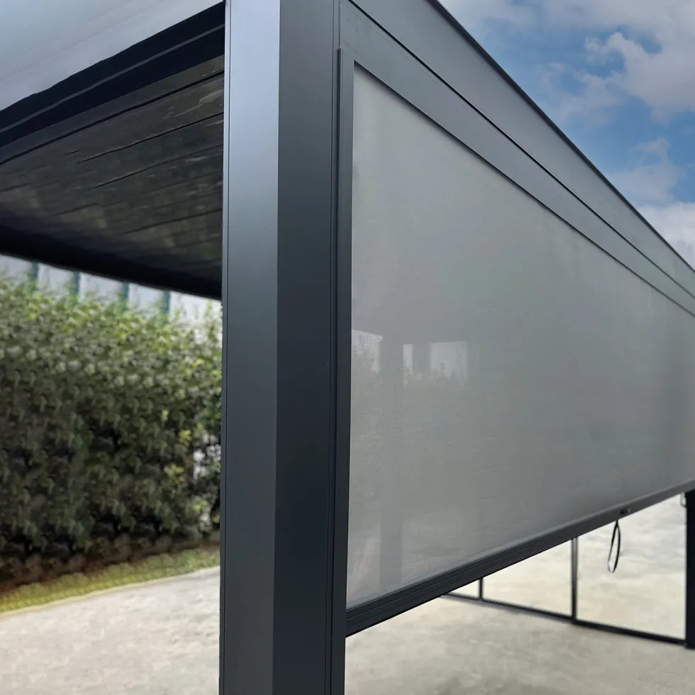 Tenda Screen a Caduta Grigia Lato 4 metri
