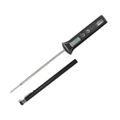 Termometro da Cucina Digitale in Acciaio Inox con Display LCD Nero