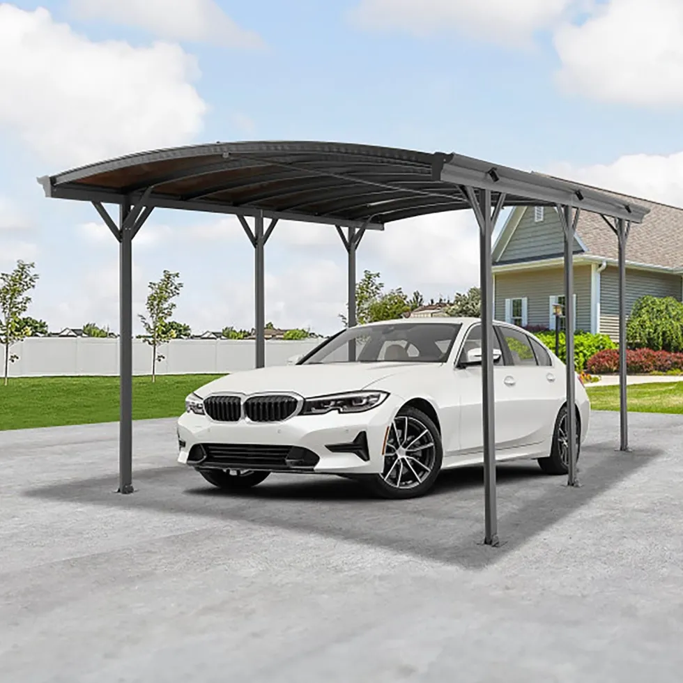 Tettoia per Auto in Policarbonato e Alluminio Carport Arco
