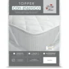 Topper trapuntato con elastici per letto singolo 90x200 cm