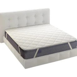 Topper trapuntato con elastici per letto matrimoniale 170x200 cm