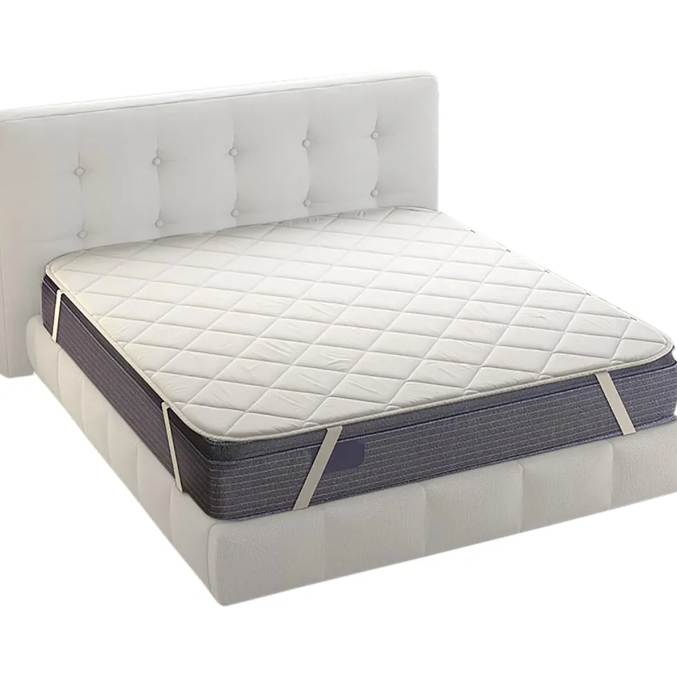 Topper trapuntato con elastici per letto matrimoniale 170x200 cm