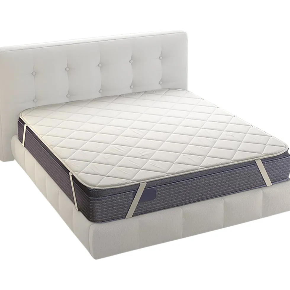 Topper trapuntato con elastici per letto matrimoniale 170x200 cm