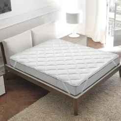 Topper Trapuntato Letto Singolo Matilde Silver 80x200 cm