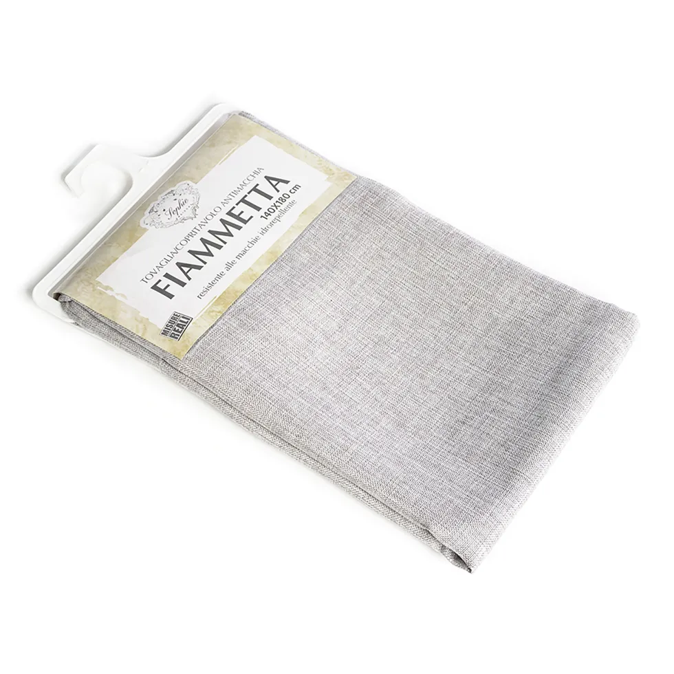 Tovaglia Antimacchia Fiammetta Tinta Unita Grigio 140x180 cm