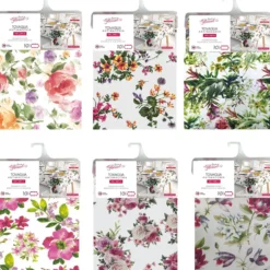 Tovaglia antimacchia Linea Flowers 10 posti