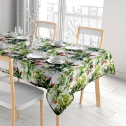 Tovaglia antimacchia Linea Flowers 6 posti