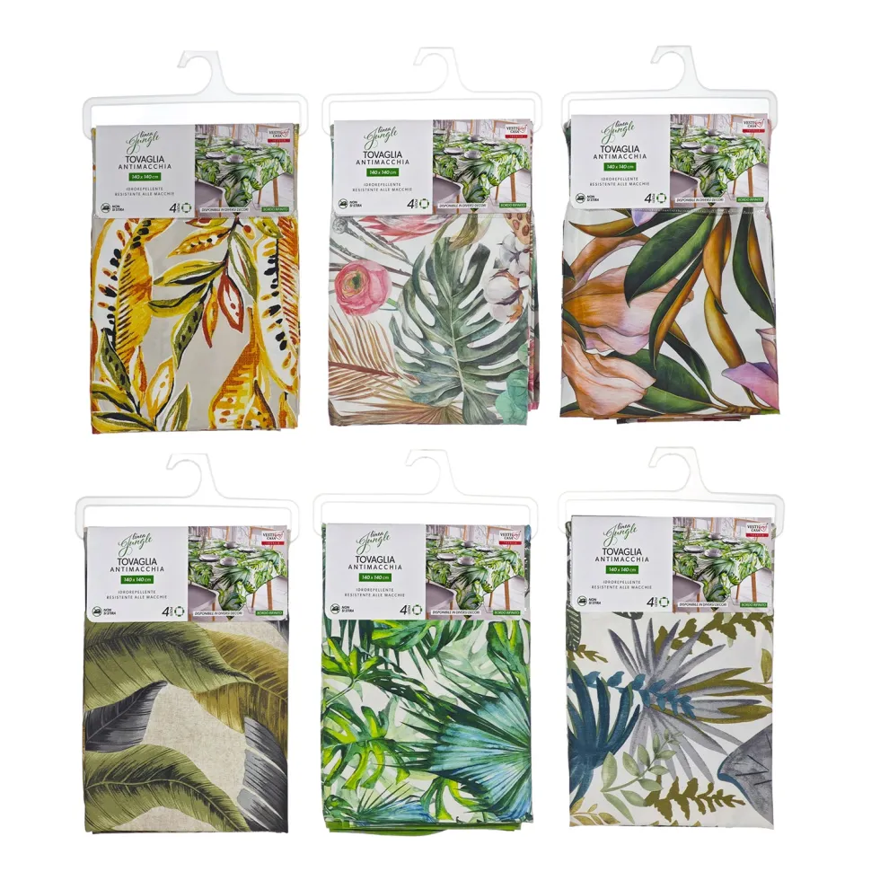 Tovaglia Antimacchia Linea Jungle 4 posti
