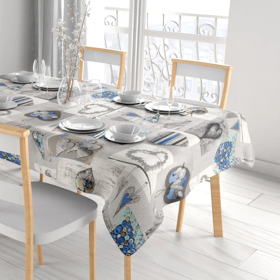 Tovaglia antimacchia Linea Shabby 6 posti