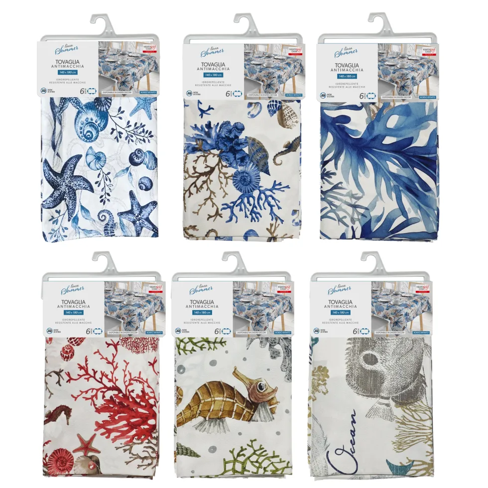 Tovaglia Antimacchia Linea Summer 6 posti 140x180 cm