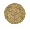 Tovaglietta Tonda Intrecciata in giacinto d'Acqua Naturale diametro 35 cm