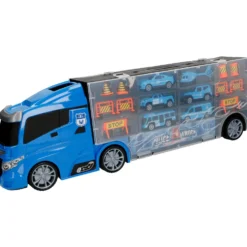 Transporter Truck 17 Pezzi con Auto ed Elicottero