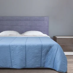 Trapunta double face 1 piazza e mezza 200x240cm celeste e blu