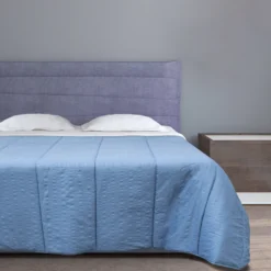 Trapunta double face 1 piazza e mezza 200x240cm celeste e blu