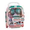 Trolley Mini Chef 2 in 1 Cucina Portatile 13 Pezzi