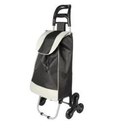 Trolley Portaspesa con Ruote Triple 35 Litri -h96x42,5×31,5 cm