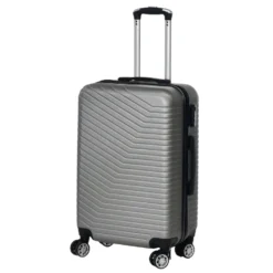 Trolley Semirigido 24" Grigio in ABS con 4 ruote