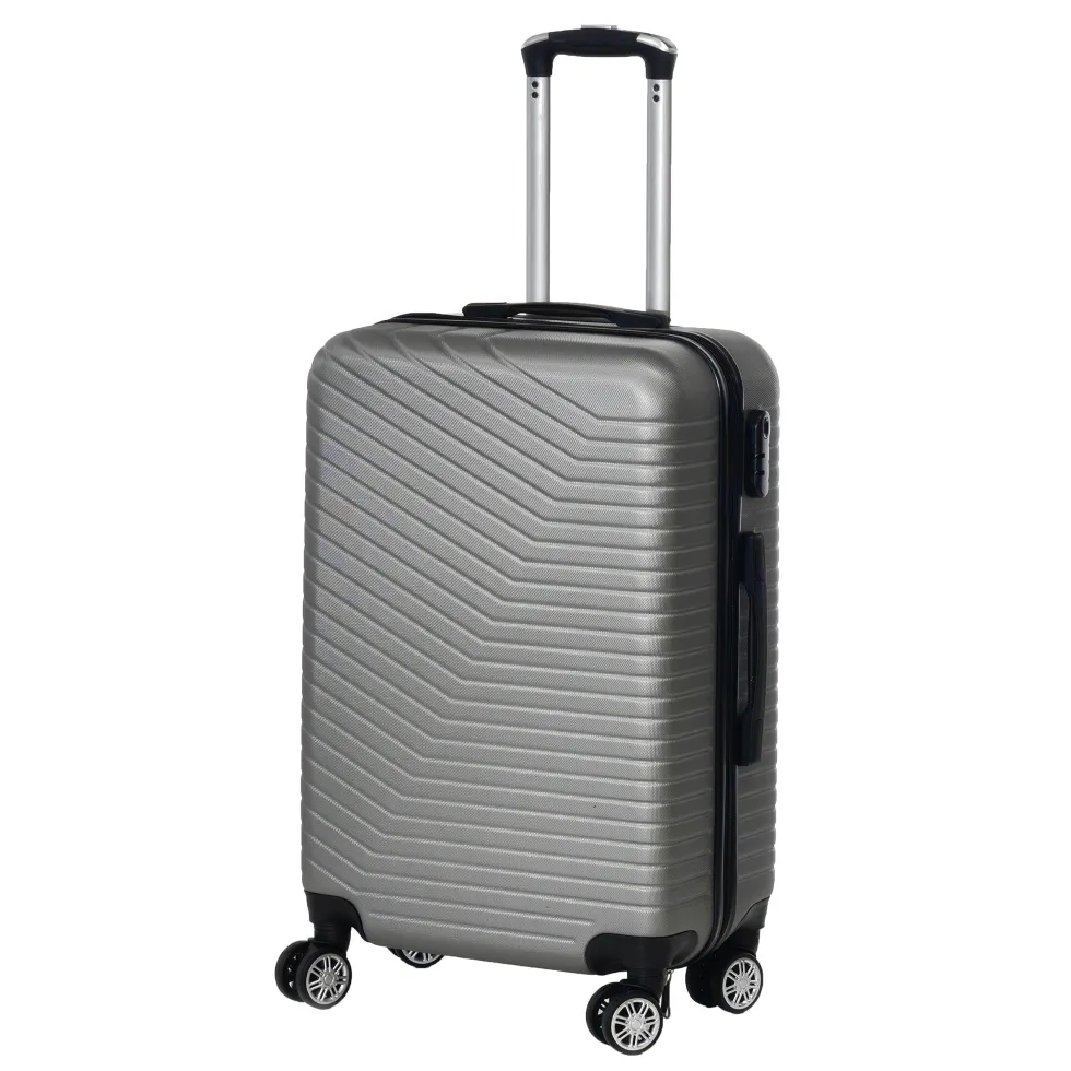 Trolley Semirigido 24" Grigio in ABS con 4 ruote