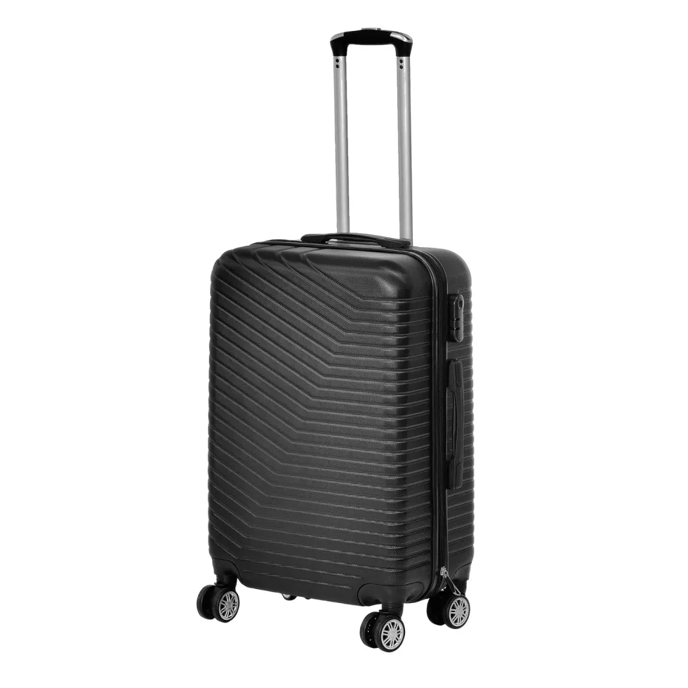 Trolley Semirigido 19" Nero in ABS con 4 ruote