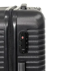 Trolley Semirigido 24" Nero in ABS con 4 ruote
