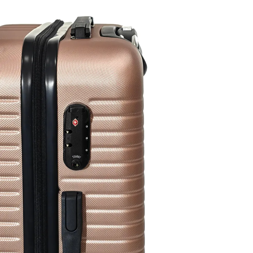 Trolley Semirigido 24" Rose Gold in ABS con 4 ruote