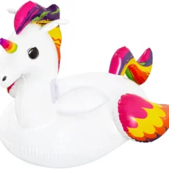 Unicorno gonfiabile Fantasy Cavalcabile per bambini 163x110x95,5 cm