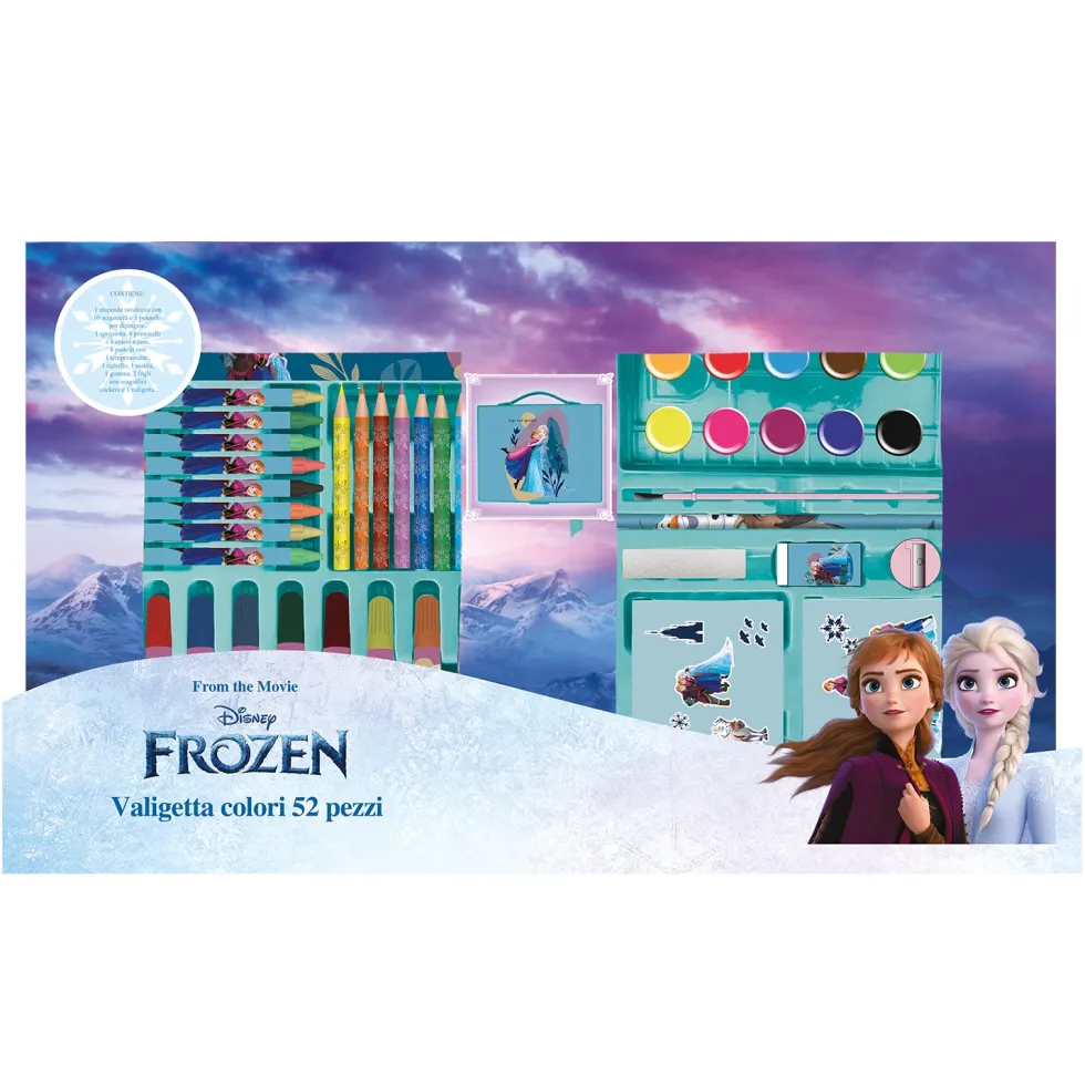 Valigetta Colori Frozen Multicolor Creativo 52 Pezzi