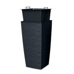 Vaso Aurora Antracite con Inserto