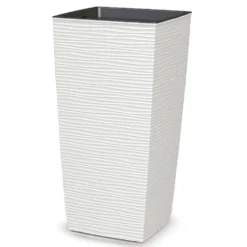 Vaso Aurora Bianco con Inserto