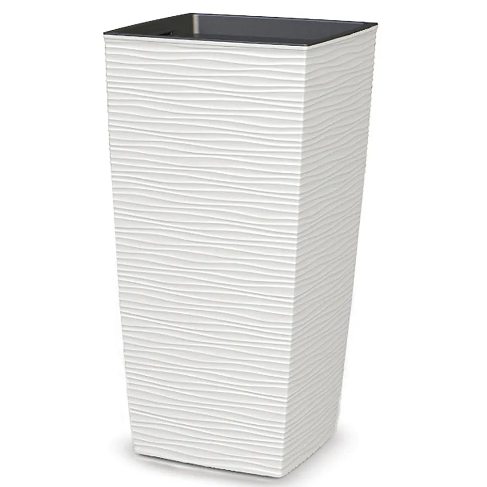 Vaso Aurora Bianco con Inserto