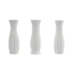Vaso Decorativo in Argilla Bianco h45 cm diametro 14 cm