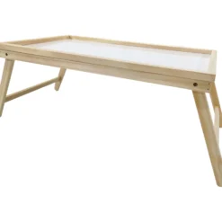 Vassoio in legno con gambe pieghevoli