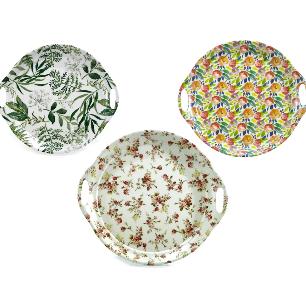 Vassoio in Melamina Decorato 38x35 cm
