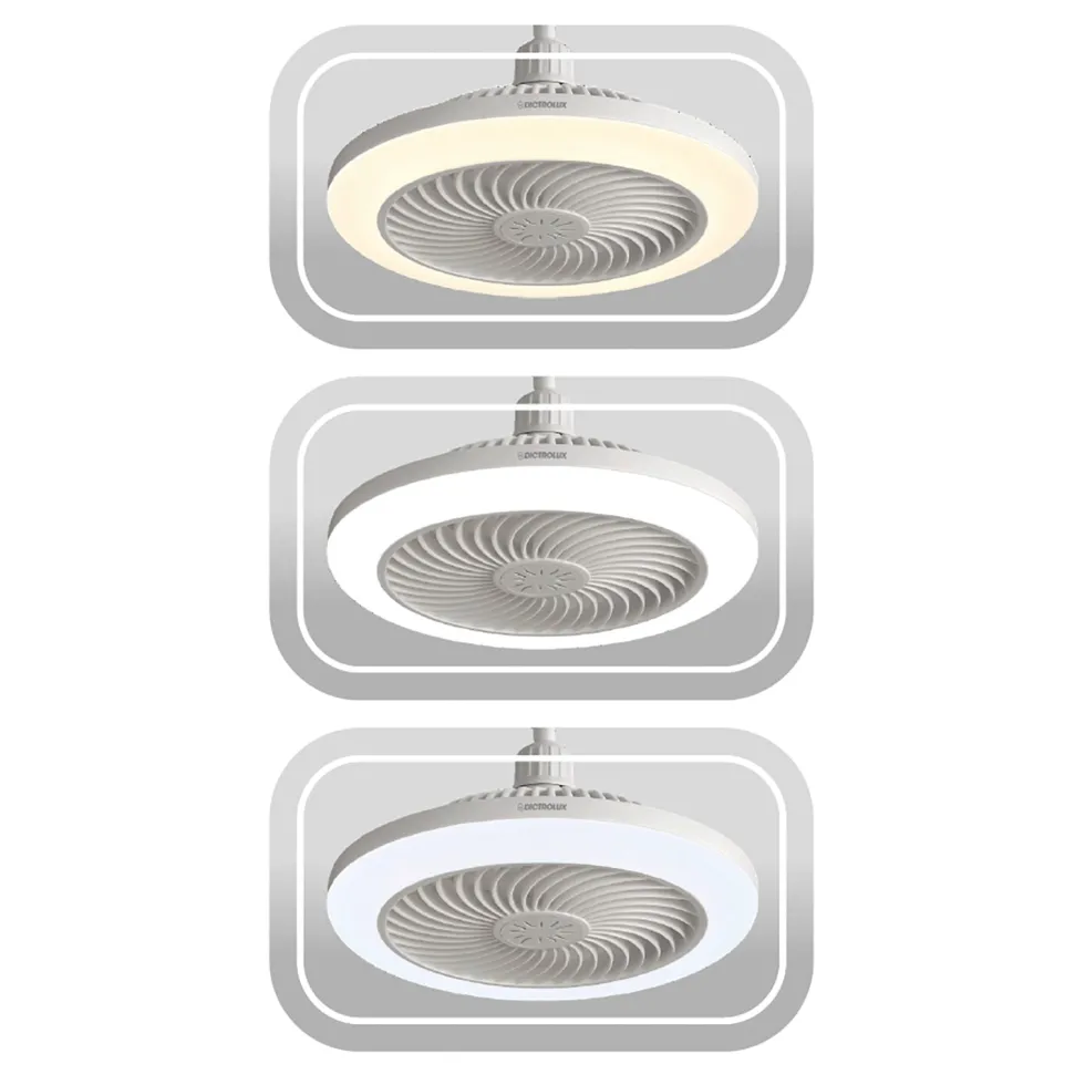 Ventilatore da Soffitto con Plafoniera Evolution Fan LED